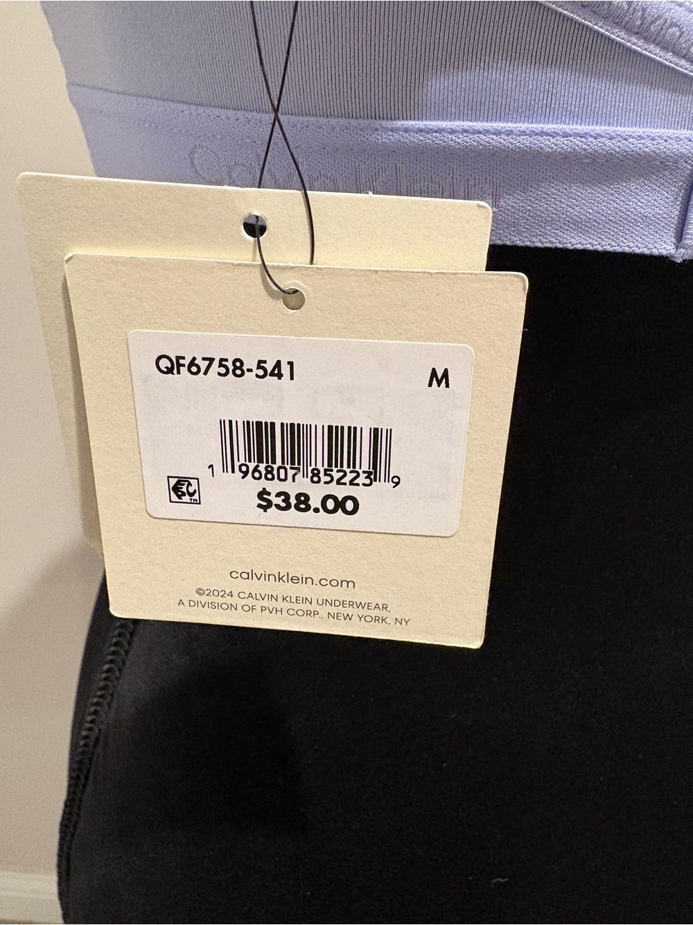 Calvin Klein Lavender Wireless Triangle Bralette Medium Light Lycra Body Form - Picture 6 of 12